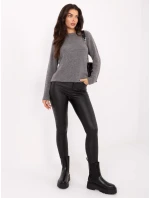 Sweter MO SW model 21730840 ciemny szary - FPrice Sweter MO SW model 21730840 ciemny szary - FPrice