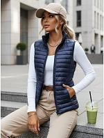 Dámska prešívaná vesta STANSY navy blue FashionStreet TY3962