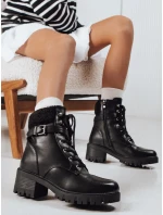 Dámské šněrovací boty černé Dstreet model 21993744 - FashionStreet Dámské šněrovací boty černé Dstreet model 21993744 - FashionStreet