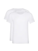 Pánske bavlnené tričko 2 ks DIM T-SHIRT ROUND NECK 2x - DIM - biele