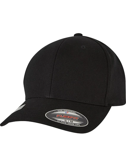 Flexfit 6277WR 6-panelová čiapka s kšiltom „Waterrepellent“ 55.77WR čierna Flexfit 6277WR 6-panelová čiapka s kšiltom „Waterrepellent“ 55.77WR čierna
