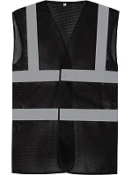HVW 120 HiVis síťovaná bezpečnostní vesta model 22502225 black - Yoko