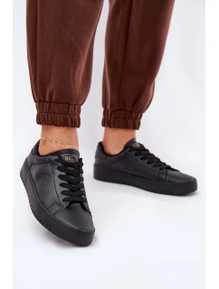 Niskie Trampki Damskie Z Eko Skóry Big Star NN274576 Czarne
