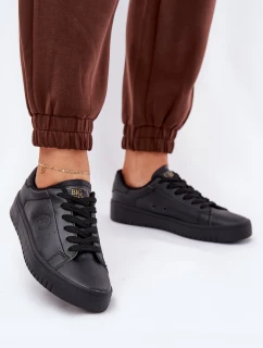 Niskie Trampki Damskie Z Eko Skóry Big Star NN274576 Czarne