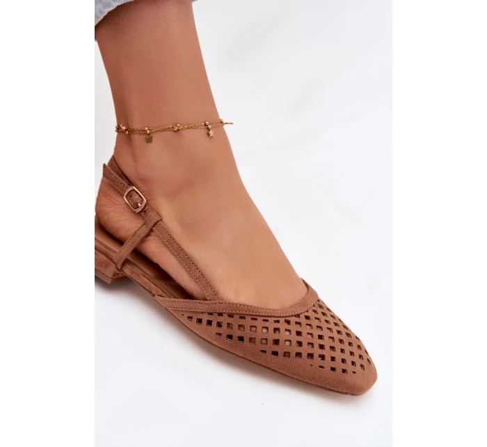 baleríny z eko semiše Camel model 21951516 - Boto