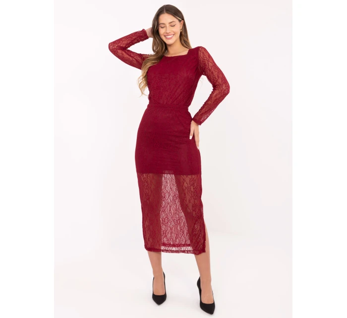 Sukňa MI SD 122436.60 bordová