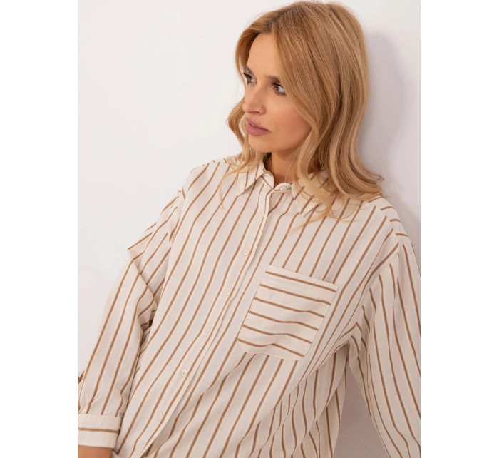 Košeľa BP KS 1148.12 béžová - FPrice Košeľa BP KS 1148.12 béžová - FPrice