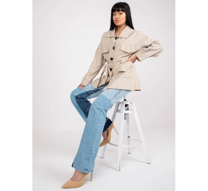 Dámský kabát EM EN model 22034922 béžový - FPrice