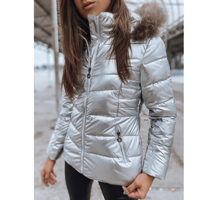 Dámska bunda NELLY silver FashionStreet TY2273