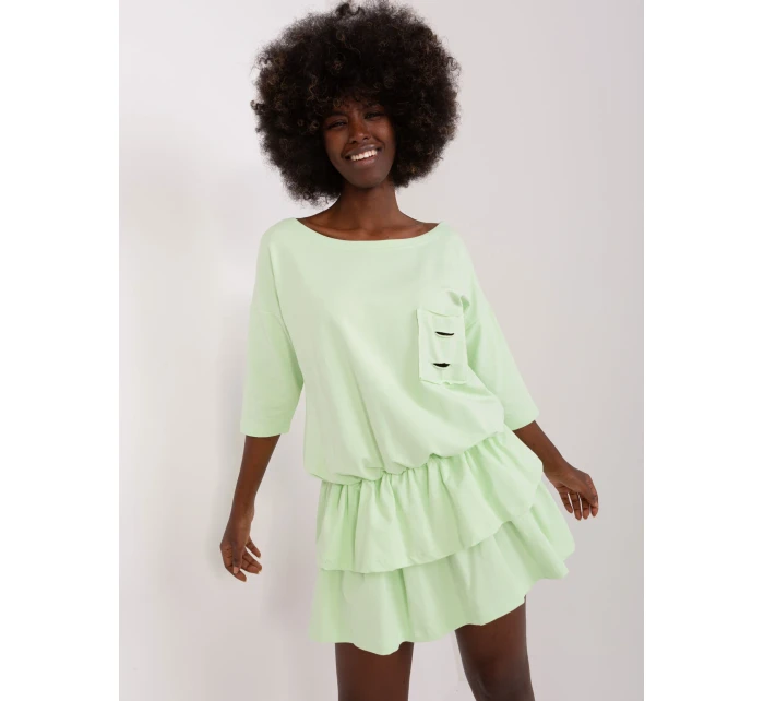 Sukienka EM SK HS 20 model 18856508 pistacjowy - FPrice