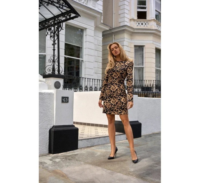 Šaty s potiskem a prošíváním model 1 model 18863487 - Moe