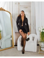 Dámské síťované punčocháče černé model 20965282 - In-style Fashion Dámské síťované punčocháče černé model 20965282 - In-style Fashion