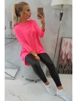 Mikina s potiskem kola růžová neonová Mikina s potiskem kola růžová neonová