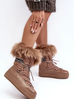 Dámské sněhule tmavě hnědé model 21635494 - Boto