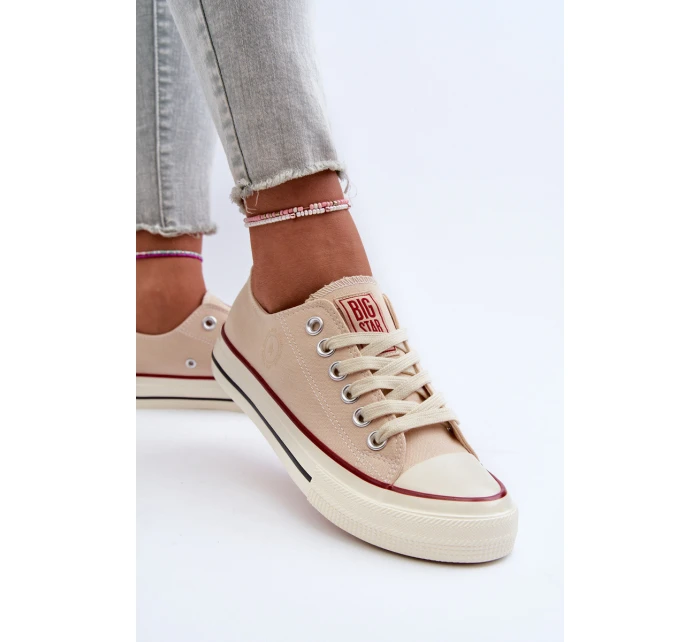 Niskie Trampki Damskie Big Star NN274272 Beżowe