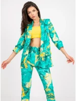 Dámské sako DHJ MA tyrkysové model 17445444 - FPrice Dámské sako DHJ MA tyrkysové model 17445444 - FPrice