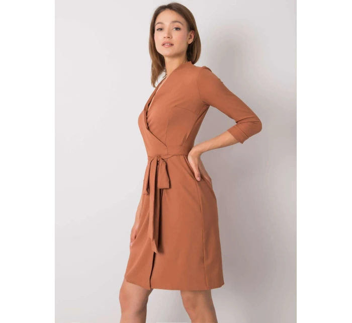 Šaty LK SK 507665.17P svetlo hnedá