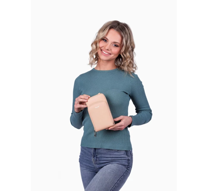 Dámska crossbody peňaženka Vuch Rosia Beige Dámska crossbody peňaženka Vuch Rosia Beige