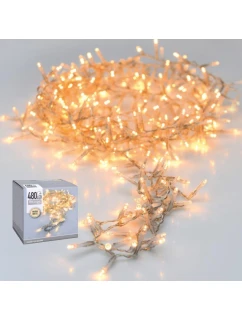 VIANOČNÝ STROMČEK SVETELNÁ REŤAZ 480 VIEDOL ČASOVAČ TEPLÁ BIELA PRIEHĽADNÝ DRÔT