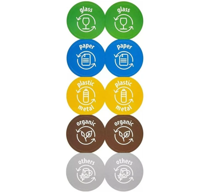 Odpadkové koše 25 l sortibox set4 ks sivý kameň detské