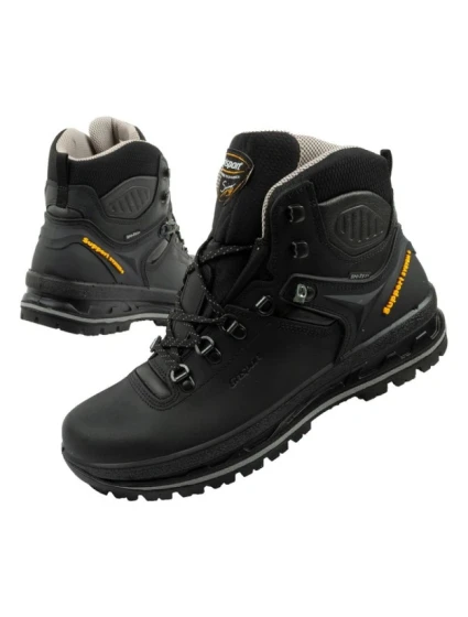 Grisport pánska treková obuv Nero dakar SPO-TEX kožená čierna