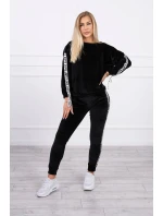 Láska velúrová súprava čierna