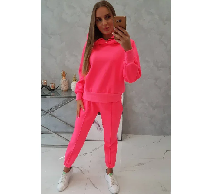 Zateplený rolák a mikina s kapucňou ružová neónová Zateplený rolák a mikina s kapucňou ružová neónová
