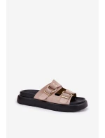 Dámské Sametové Sandały S Přezkami Big Star Světle Růžové model 21694391 - Big Star Shoes Dámské Sametové Sandały S Přezkami Big Star Světle Růžové model 21694391 - Big Star Shoes