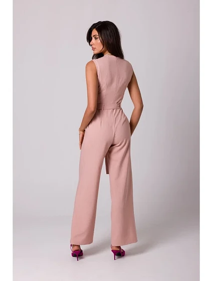 model 18407147 Kombinéza bez rukávů s kapsami růžová - BeWear