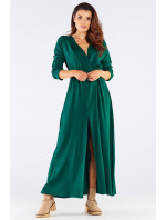 Dámske šaty A454 zelené - Awama