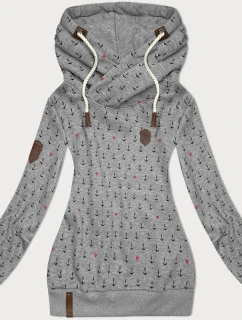 Dámská mikina šedá s potiskem model 22002836 - Good looking