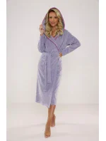 Dlhý dámsky župan s kapucňou De Lafense 664 Lydie Dlhý dámsky župan s kapucňou De Lafense 664 Lydie