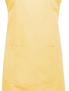 Premier PR 154 Zástěra s laclem a kapsou na břiše "Colours" 39.0154 lemon