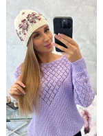 Dámska čiapka Florence K350 ecru+bordeaux Dámska čiapka Florence K350 ecru+bordeaux