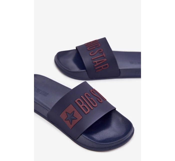 Pánské Pantofle Big Star model 21706465 Modré - Big Star Shoes Pánské Pantofle Big Star model 21706465 Modré - Big Star Shoes