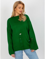 Sweter BA SW 8043.08X ciemny zielony