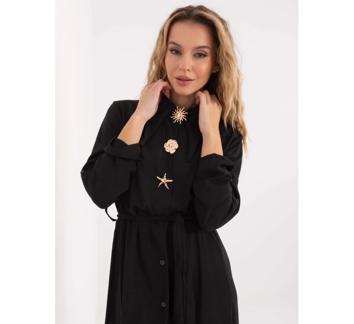 Šaty MI SK C258.16 čierne Šaty MI SK C258.16 čierne