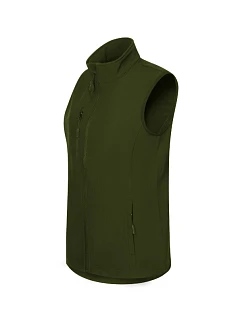 Trail softshellová vesta dámská military