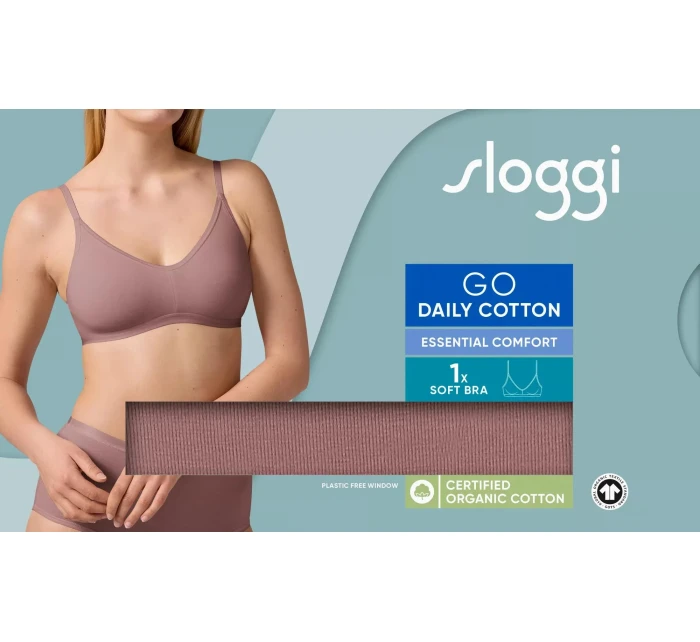 sloggi GO Daily Cotton Soft bra - BROWN - SLOGGI BROWN - SLOGGI sloggi GO Daily Cotton Soft bra - BROWN - SLOGGI BROWN - SLOGGI