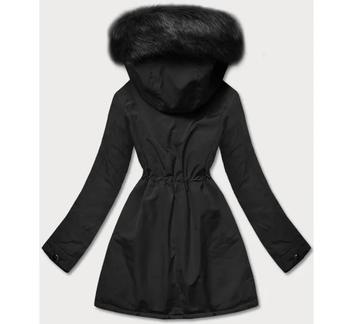 CIEPŁA KURTKA ZIMOWA DAMSKA DWUSTRONNA CZARNA model 21243786 - MHM