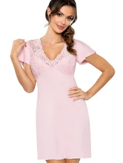 Dámská noční košilka Luiza pink - Donna