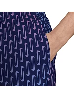 Plavky Nike Breaker Swoosh Link Midnig v barvě tmavě modré, růžové a fialové NESSG577 440