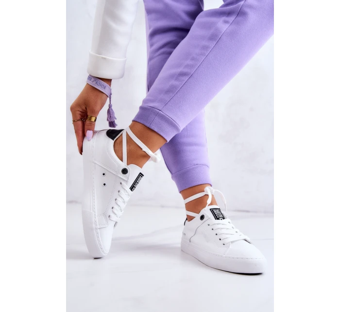 Kožené tenisky Big Star model 21580472 bílé a Černá - Big Star Shoes Kožené tenisky Big Star model 21580472 bílé a Černá - Big Star Shoes