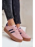 Dámské Tenisky Na Platformě Růžové model 21680443 - Boto Dámské Tenisky Na Platformě Růžové model 21680443 - Boto