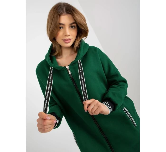 Dámska mikina RV BL 6832.10 tmavo zelená