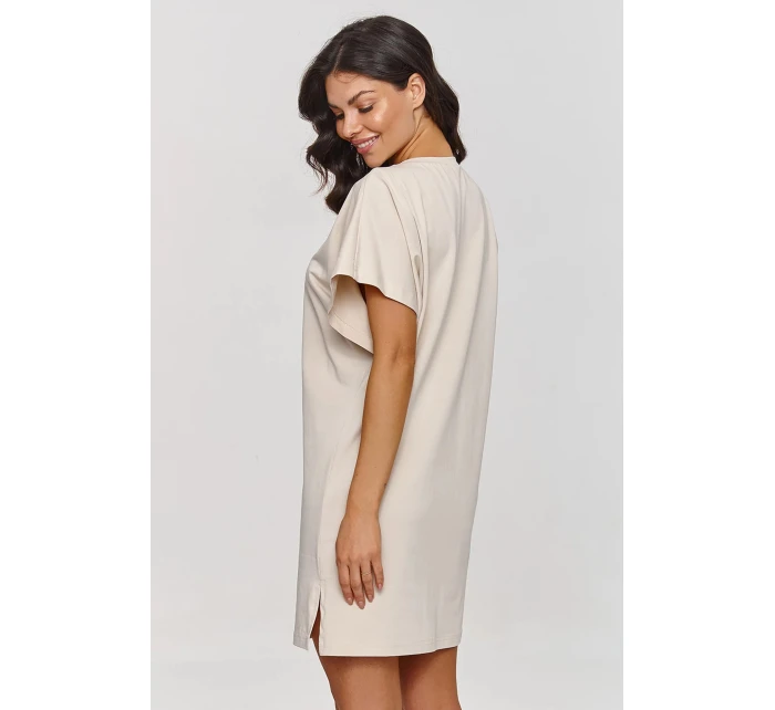 Denné šaty M875 béžové - Makadamia
