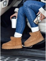 Dámske snežnice na platforme camel BRINETTO FashionStreet ZY0549