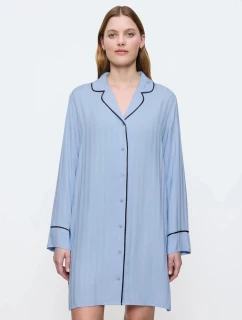 Dámska nočná košeľa Amourette Jacquard NDW - ICE - modrá 00SA - TRIUMPH