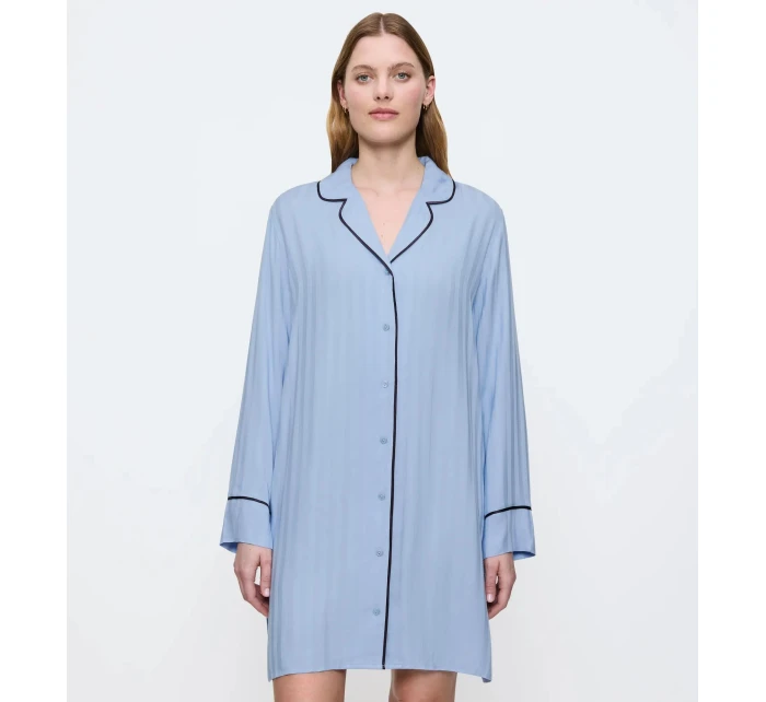 Dámska nočná košeľa Amourette Jacquard NDW - ICE - modrá 00SA - TRIUMPH