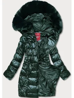 Dámska zelená zimná bunda (2M-028)